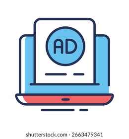 Pronto para usar o ícone de estrutura de tópicos para anúncios online de banner