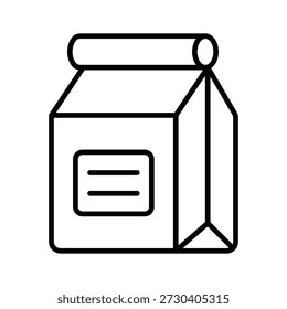 A ready to use outline icon of packed box, parcel delivery