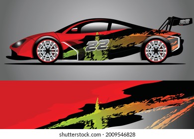 Ready to use print wrap design for Van