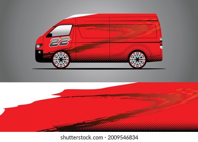 Ready to use print wrap design for Van
