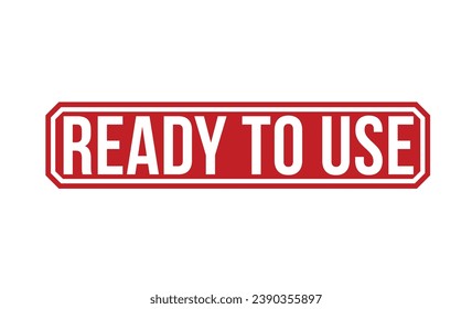 Ready To Use Red Rubber Stamp vector design.