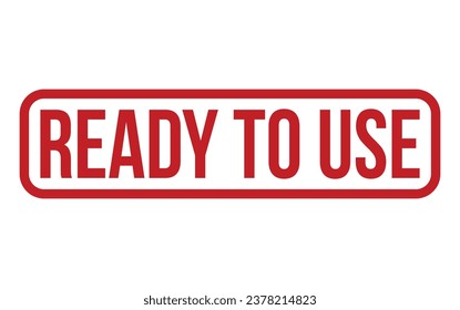 Ready To Use Rubber Stamp Seal Vector