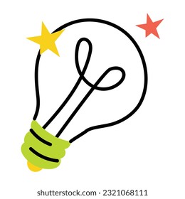 Listo para usar un icono de boquilla de la bombilla 