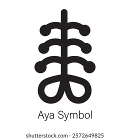 Ready to use solid icon of aya symbol 