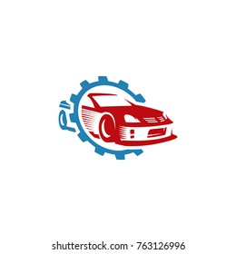 A ready to use template of Sports Car Logo or icon