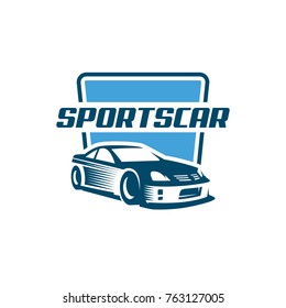 A ready to use template of Sports Car Logo or icon