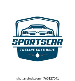 A ready to use template of Sports Car Logo or icon