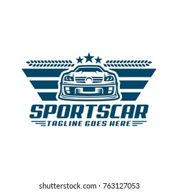 A ready to use template of Sports Car Logo or icon