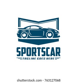 A ready to use template of Sports Car Logo or icon