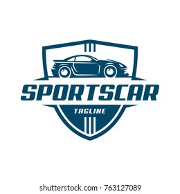 A ready to use template of Sports Car Logo or icon