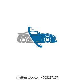 A ready to use template of Sports Car Logo or icon