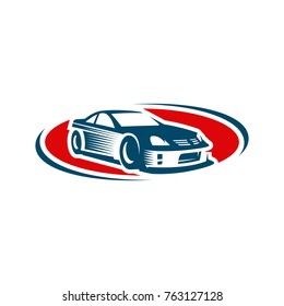 A ready to use template of Sports Car Logo or icon