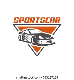 A ready to use template of Sports Car Logo or icon