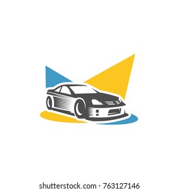 A ready to use template of Sports Car Logo or icon