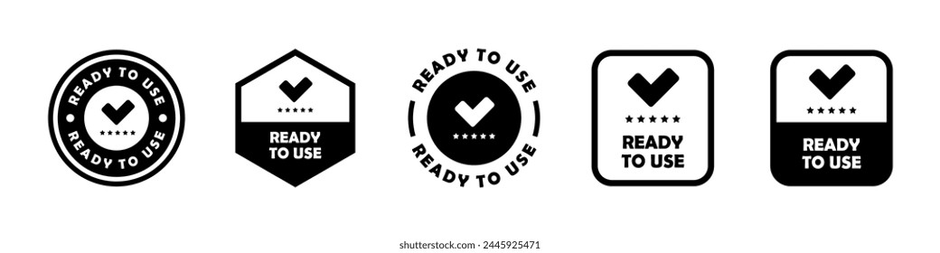 Ready to Use. Vector labels for product packaging.