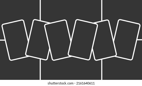 Ready-made composition of vector frames for photo collage.