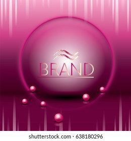 Ready-made design of corporate style. Vector illustration for flyer or banner brand. Abstract background.