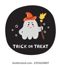 readymade ghost banner, cute spooky illustration,doodle ghost, halloween ghost, cute ghost character, boo