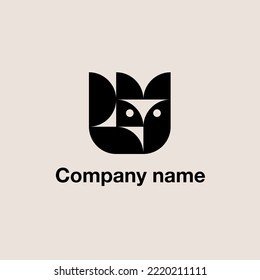 Ready-made logo with the image of an animal for a store or a business providing services