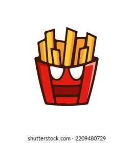 
ready-to-eat food with illustrations like robots, junk food illustrations. french fries illustration. can be used for logo ornaments, restaurant symbols.