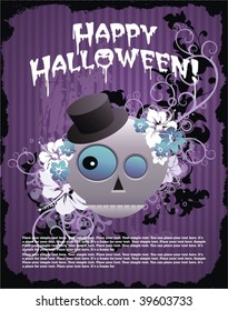 ready-to-use Halloween placard, just add your text below and use as placards or invitations to advertise your Halloween party!