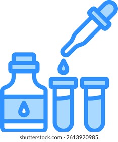 Reagent Icon Blue Color Vector Illustration