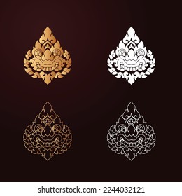 reahou kbach khmer drawing vector khmer cambodia