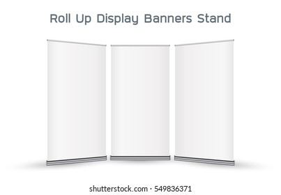 real 3d roll up display banners stand