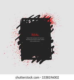 Real abstract modern graphic elements. Dynamical colored forms and line. Gradient abstract banners with flowing liquid shapes. Template for the design of a logo, flyer or presentation. Vector
