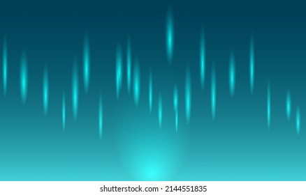 auténtica aurora por la noche. aurora con su sombra