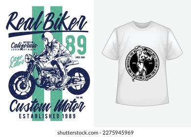 Design-Datei für Real Biker Vector T-Shirt