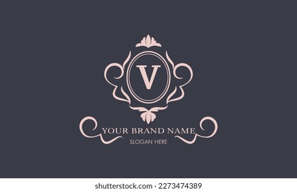 A real brand is a beautiful letter V logo. Suitable for a wide range of luxury businesses, such as restaurants, cafes, hotels, industrial, fashion, jewelry.