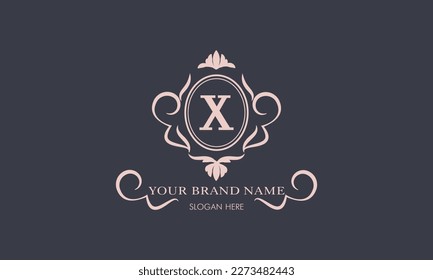 A real brand is a beautiful letter X logo. Suitable for a wide range of luxury businesses, such as restaurants, cafes, hotels, industrial, fashion, jewelry.