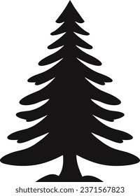 Real Christmas spruce tree. Sketch for greeting card with text, festive poster or party invitations.The attributes of Christmas and New year. Vector closeup illustration realistic style.