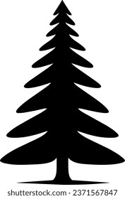 Real Christmas spruce tree. Sketch for greeting card with text, festive poster or party invitations.The attributes of Christmas and New year. Vector closeup illustration realistic style.
