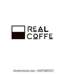 echter Coffee Shop-Logo-Vektorgrafik