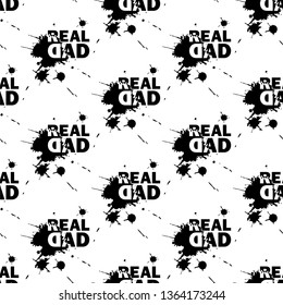 Real dad. Vector illustration of seamless pattern.