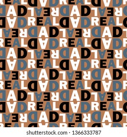 Real dad. Vector illustration of seamless pattern.
