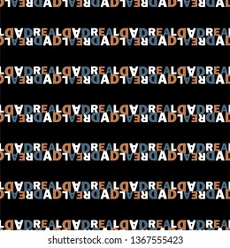 Real dad. Vector illustration of seamless pattern.