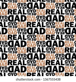 Real dad. Vector illustration of seamless pattern.