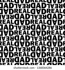 Real dad. Vector illustration of seamless pattern.