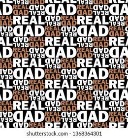 Real dad. Vector illustration of seamless pattern.