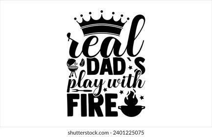 Real dad`s play with fire - illustration for prints on t-shirt and bags, posters, Mugs, Notebooks, Floor Pillows 