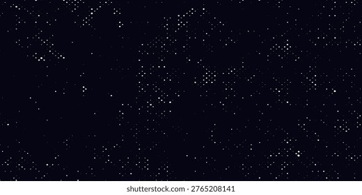 A real dark night sky with plenty of stars