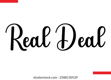 Real Deal Desing sale typography Text