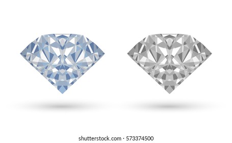 real diamond vector on a white background