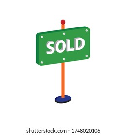 real easte sign board sol...vintage vector label a piece of paper,plastic film,cloth,metal or other material affixed to a container or product.
