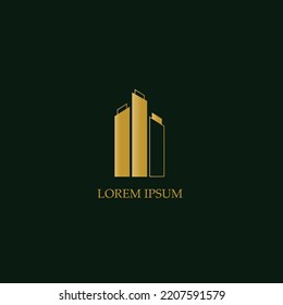 Real Esatate Logo Buildings vector illustration template design