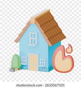 Real Estate 3D Icon  High-Quality 3D Visuals for Property, Housing  Real Estate Projects