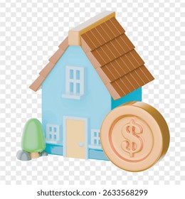 Real Estate 3D Icon  High-Quality 3D Visuals for Property, Housing and Real Estate Projects